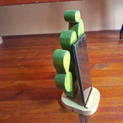 Portacellulare in legno intagliato a mano – Fico d’India design