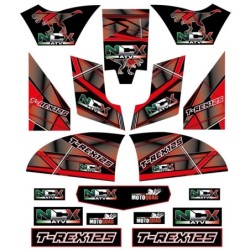 KIT GRAFICHE NCx T-REx ROSSO IN PVC 55 micron