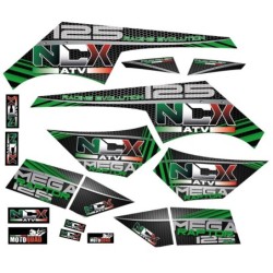 KIT GRAFICHE NCx MEGA RAPTOR VERDE IN PVC 55 micron