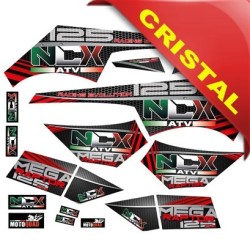 Kit Grafiche Ncx Mega Raptor Rosso In Cristal