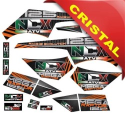 Kit Grafiche Ncx Mega Raptor Arancio In Cristal