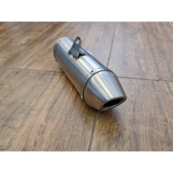 SILENZIATORE IN ACCIAIO TERMINALE PER TUBO DI SCARICO PIT BIKE 38mm