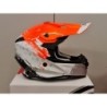 Casco Motocross One Helmets Racing Moto Arancio Fluo Bianco Arancione
