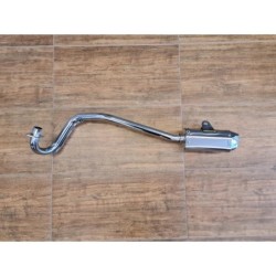 Marmitta Completa Per Pit Bike Kayo Tt190R Scarico Terminale Silenziatore