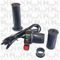 Manopola Dx Acceleratore 60V + Manopola Sx Fissa Per Monopattini 2000E E Simili