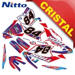KIT GRAFICHE NCx THOR 125cc 17/14 ROSSO / BLU IN CRISTAL NITTO ®