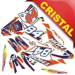KIT GRAFICHE NCx THOR 125cc 17/14 ARANCIO / BLU IN CRISTAL