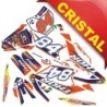 KIT GRAFICHE NCx THOR 125cc 17/14 ARANCIO / BLU IN CRISTAL