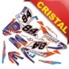 KIT GRAFICHE NCx THOR 125cc 17/14 ARANCIO / BLU / NERO IN CRISTAL
