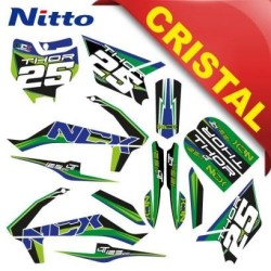 KIT GRAFICHE NCx THOR 125cc 14/12 VERDE IN CRISTAL NITTO ®