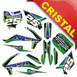 KIT GRAFICHE NCx THOR 125cc 14/12 VERDE IN CRISTAL
