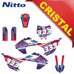 KIT GRAFICHE NCx SxR 125cc 14/12 ROSSO / BLU IN CRISTAL NITTO ®