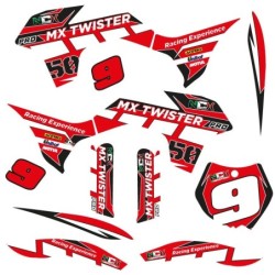 KIT GRAFICHE NCx Mx TWISTER PRO ROSSO IN PVC 55 micron