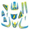 KIT GRAFICHE NCx SPARK 250W GIALLO/BLU IN PVC 55 micron