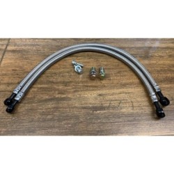 Coppia Tubi + Set Kit Viti Di Fissaggio Radiatore Olio Raffreddamento Per Quad Kayo A 200