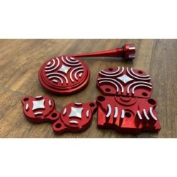 Tappi Cnc Testata Tappo Olio Cnc Rosso Racing Per Motore Yx 140