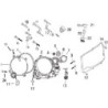 CARTER COPRI FRIZIONE 170cc + GUARNIZIONE - blocco motore pit bike krz 170 kayo 4 tempi