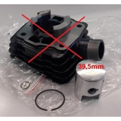 SET PISTONE MONO FASCIA 39,5mm(senza senger) DEL MOTORE 50cc ARIA MINICROSS TIPO KTM MORINI LEM