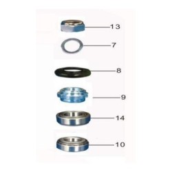 Serie Cuscinetti Sterzo E Bulloni 320/23.5 320/22 Pit Bike Kayo Krz