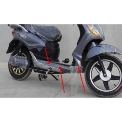 COPPIA PLASTICHE COLORATE SOTTO PEDALI LATERALI - bici elettrica scooter sky II tipo z-tech