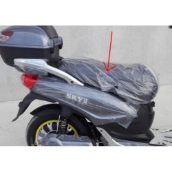 SELLA IN PELLE NERA - bici elettrica scooter sky II tipo z-tech