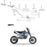 SPUGNA PROTEZIONE MANUBRIO BASSO MOTARD KAYO GP1 RACING - pit bike stradale minimoto paracolpi