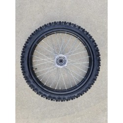 GOMMA CERCHIATA 17" 70/100-17 perno 15mm CERCHI GOMME cross PIT BIKE BSE MONSTER - CERCHIO COPERTONE