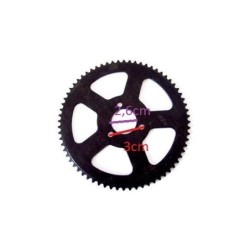 CORONA MINIMOTO 72 DENTI 3cm e 2,6cm PASSO PICCOLO MINIATV MINIQUAD CATENA