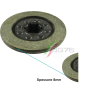 Ricambio Disco Frizione Mozzo Alto Motozappa Casorzo Cu7 6 (30X26) Diametro 110Mm