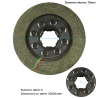 Ricambio Disco Frizione Mozzo Alto Motozappa Casorzo Cu7 6 (30X26) Diametro 110Mm