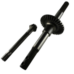 Coppia Conica Pignone Corona Albero Asse Motocoltivatore Goldoni Denti 10 34 Fresa 50 Senza Battente
