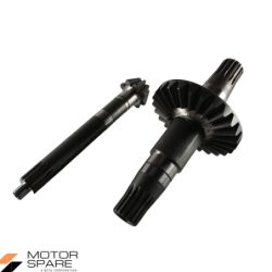Coppia Conica Pignone Corona Albero Asse Integrale Motocoltivatore Carrarino Denti 8 25