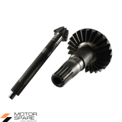 Coppia Conica Pignone Corona Albero Asse Integrale Motocoltivatore Carrarino Denti 8 25