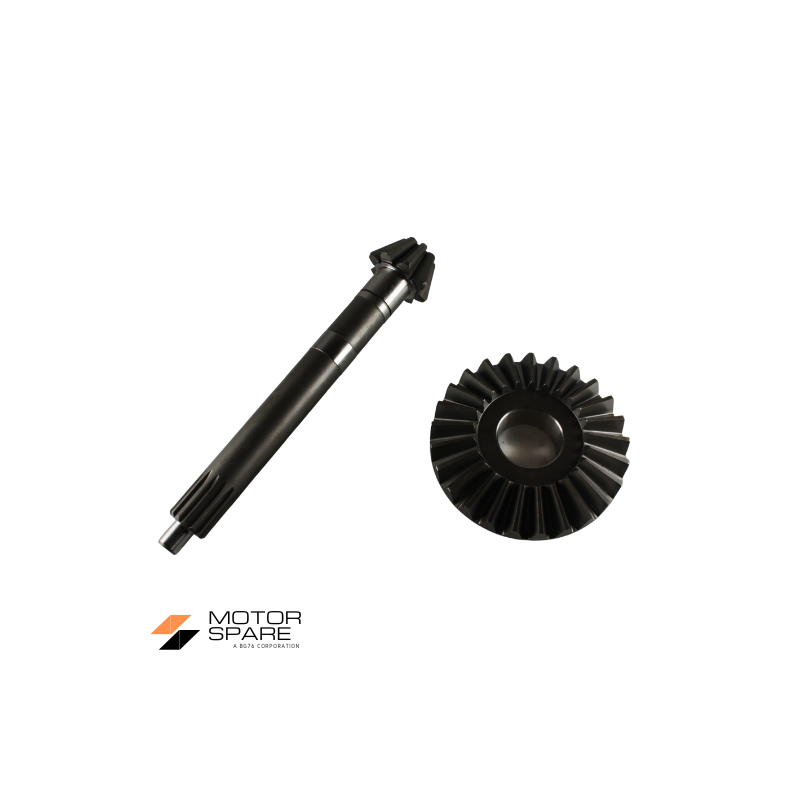Coppia Conica Pignone Corona Motocoltivatore Carrarino Denti 8 25
