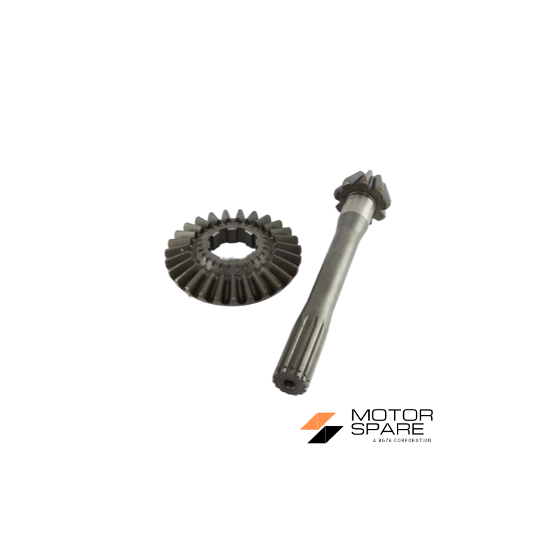 Coppia Conica Inferiore Pignone Corona Motozappa Barbieri Condor 27 Denti 9 27 Rif. Orig. 01011+01012