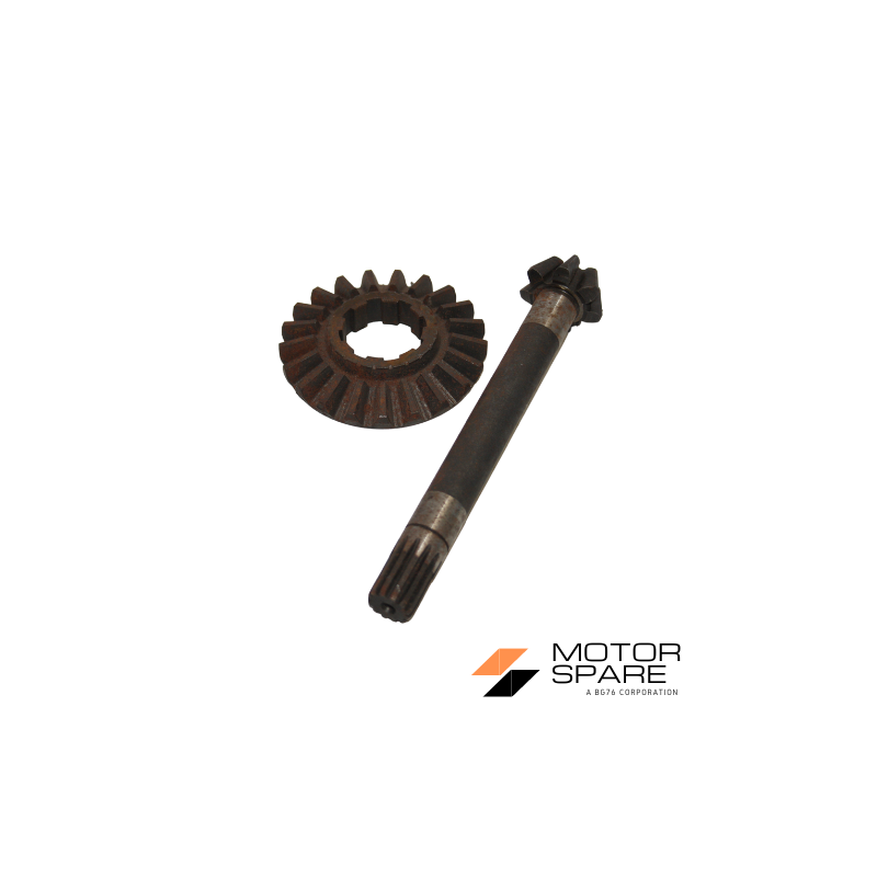 Coppia Conica Inferiore Pignone Corona Motozappa Barbieri Cortina Denti 7 21 Rif. Orig. 1306009-30026