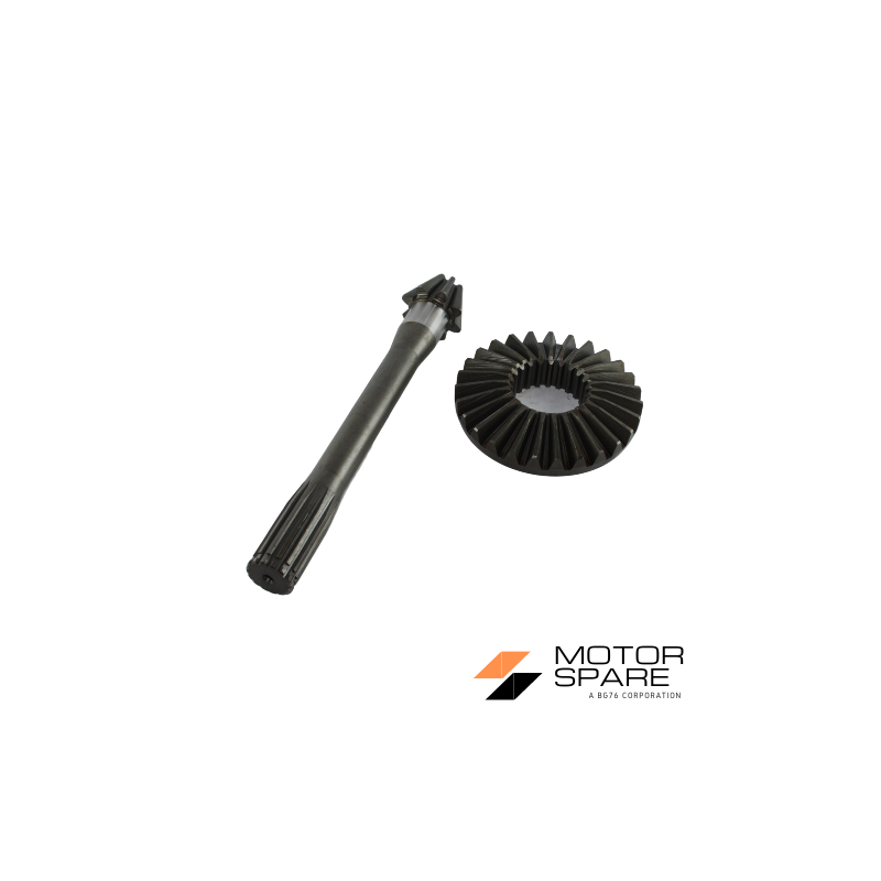 Coppia Conica Pignone Corona Motozappa Barbieri Zebra Denti 8 27