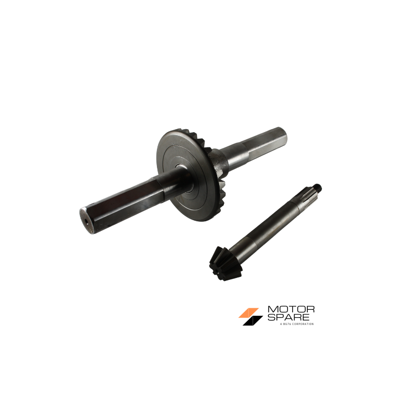 Coppia Conica Pignone Corona Albero Asse Sottochioma Muletto Motozappa Brumi Denti 8 26 Esagono 32mm