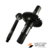 Coppia Conica Pignone Corona Albero Asse Motozappa Brumi Minirekord Denti 9 30 Esagono 30mm