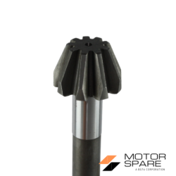 Coppia Conica Pignone Corona Albero Asse Motozappa Brumi Minirekord Denti 9 30 Esagono 30mm