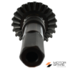 Coppia Conica Pignone Corona Albero Asse Integrale Nuovo tipo Motozappa Brumi Simplex Denti 7 23 Esagono 30mm