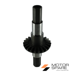 Coppia Conica Pignone Corona Albero Asse Motozappa Brumi Universal Denti 7 22 Esagono 27mm
