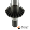 Coppia Conica Pignone Corona Albero Asse Motozappa Brumi Universal Denti 7 22 Esagono 27mm