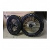 01pz GOMMA CERCHIATA 70/100-17 CERCHI GOMME PERNO 12mm cross PIT BIKE MONSTER - CERCHIO COPERTONE