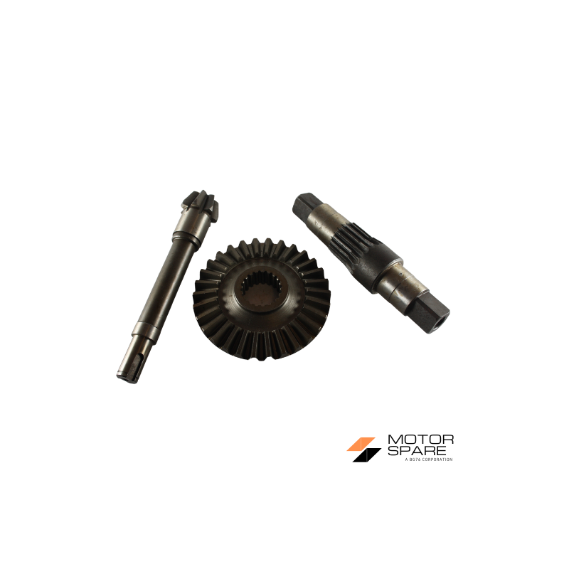 Coppia Conica Inferiore Pignone Corona Albero Asse con Chiavetta Motozappa MAG 2P 2PS 85