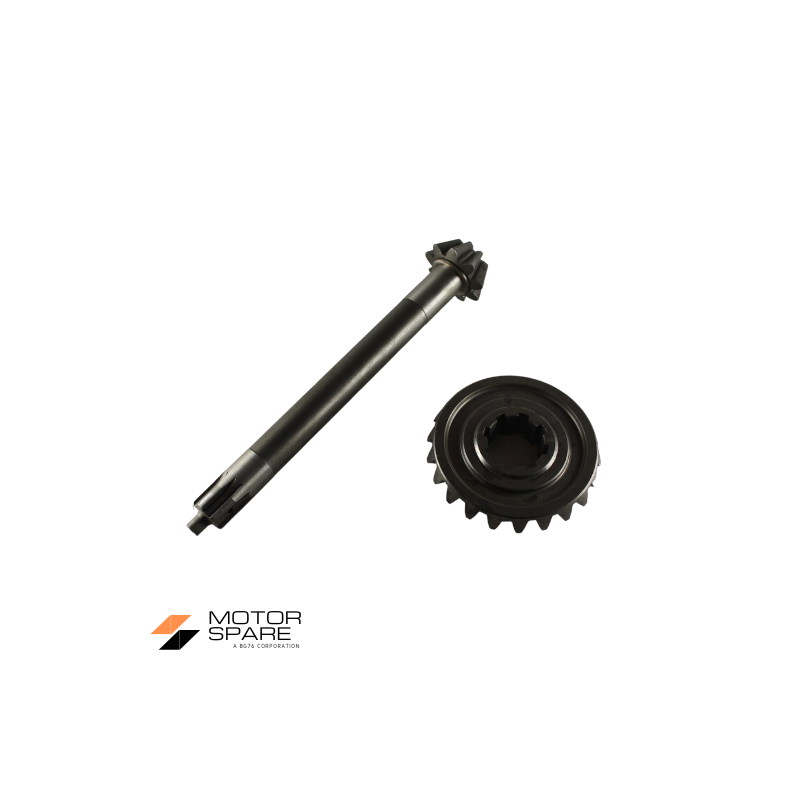 Coppia Conica Pignone Corona Motocoltivatore Adriatica Denti 9 22