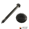 Coppia Conica Pignone Corona Motocoltivatore Adriatica Denti 9 22