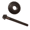 Coppia Conica Inferiore Pignone Corona Motozappa FM 430 440 Denti 7 25