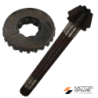Albero Asse Primario Ingranaggio Doppio Scorrevole Motozappa Barbieri Gazzella Denti 9 9 13 18 e Denti 13 27 31
