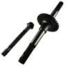 Coppia Conica Pignone Corona Albero Asse Motocoltivatore Goldoni Denti 10 34 Fresa 50 Senza Battente